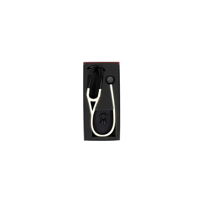 Stetoscop 3M™ Littmann® Cardiology IV – Alb cu Finisaj Negru și Tijă Neagră