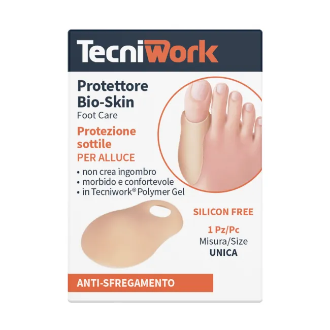 Protector degetul mare -  Tecniwork Polymer Gel în culoarea pielii oferă protecție confortabilă și discretă pentru degetul mare