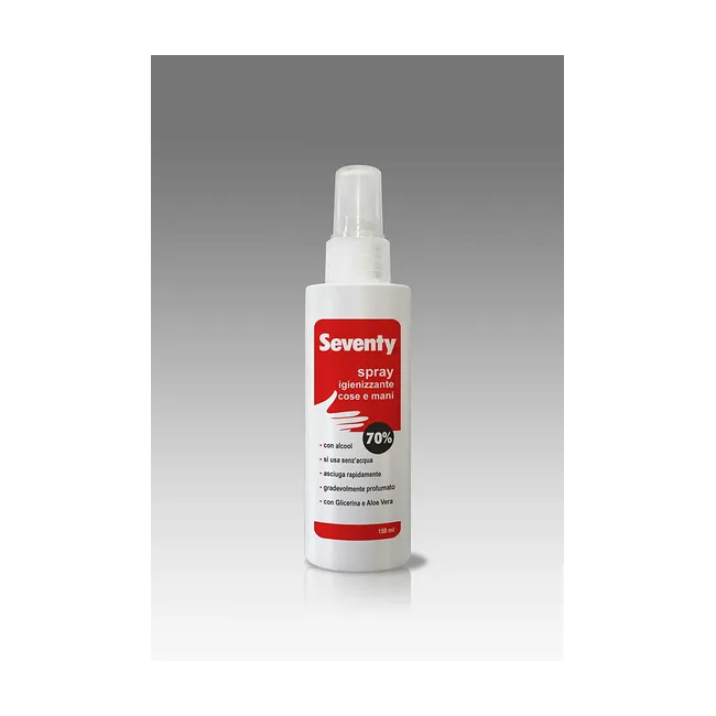 Dezinfectant spray pentru mâini și suprafețe cu glicerina si aloe vera, 150 ml, 70% alcool