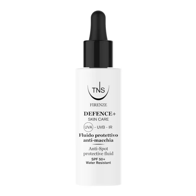 Defence+ TNS SPF50 – Protecție Solară pentru Mâini și Față – 30 ml,  protecție completă împotriva UVA, UVB, IR și Blue Light, prevenind apariția petelor și îmbătrânirea prematură a pielii.