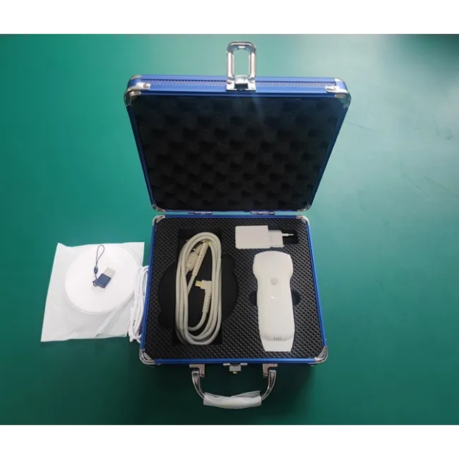 Ecograf portabil wireless cu sonda convexa si liniara integrată