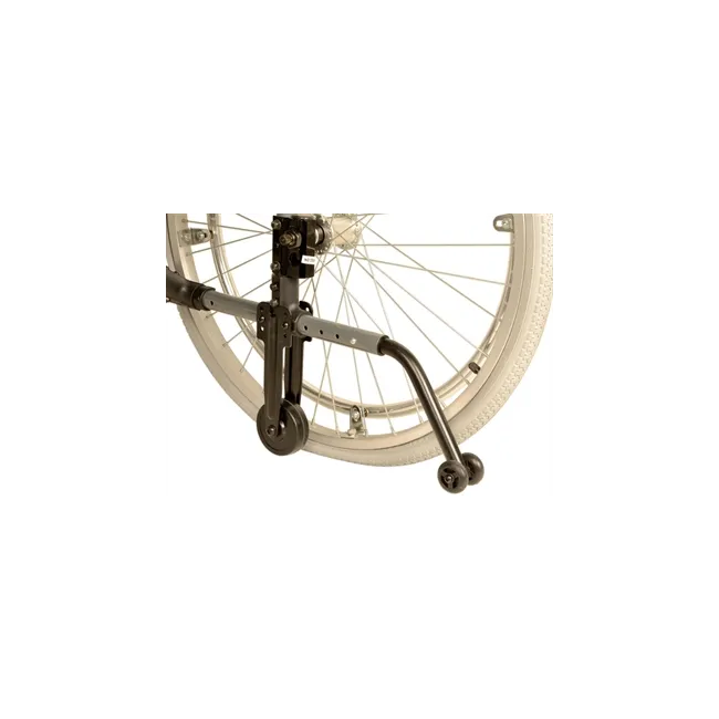 Scaun cu rotile KING din aluminiu, șezut 46 cm, roți pneumatice – negru
