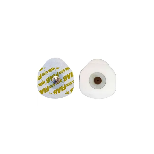Electrozi ECG Adulți FIAB F9089-100 – Formă Ovală, Gel Solid