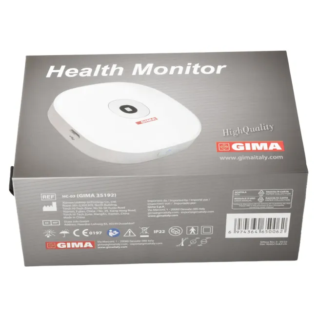Monitor de sănătate multifuncțional GIMA 5 în 1 – ECG, tensiune arterială, SpO₂, temperatură, respirație