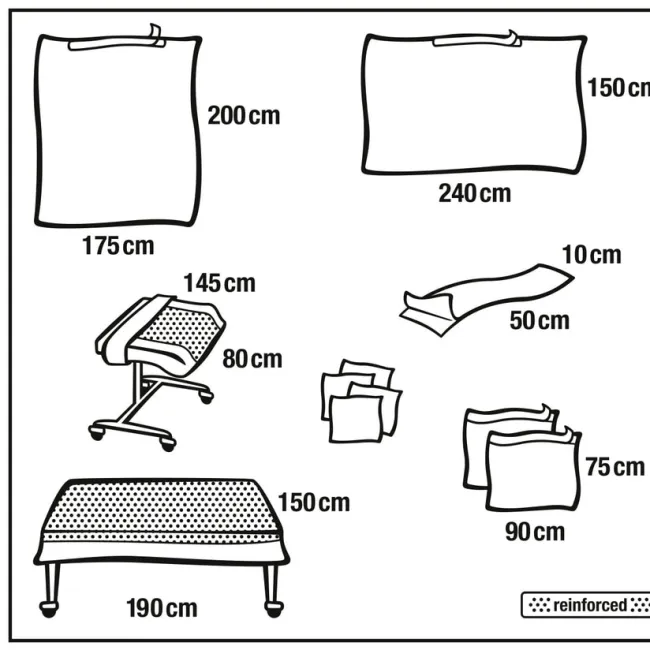 Foliodrape Protect Universal IV set campuri chirurgicale bistratificate sterile 8 buc, Hartmann
