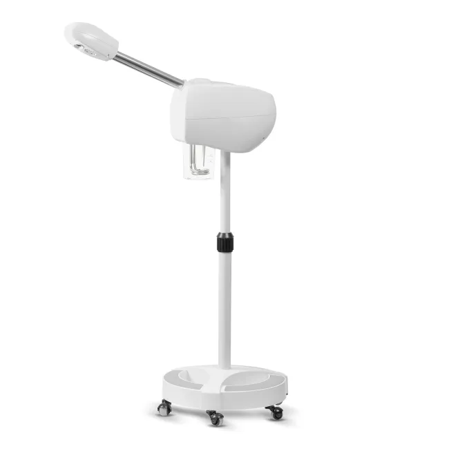 Vaporizator facial Tecniwork Vaporsteam Ozone cu cromoterapie LED – abur profesional cu suport