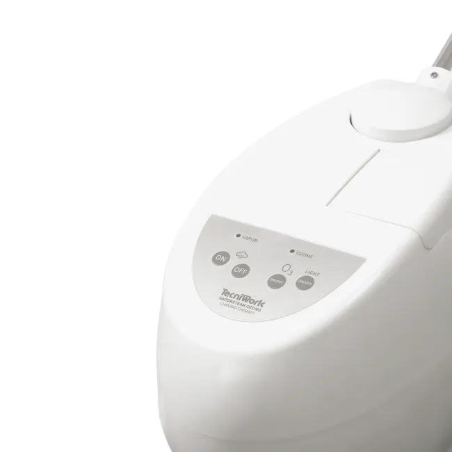 Vaporizator facial Tecniwork Vaporsteam Ozone cu cromoterapie LED – abur profesional cu suport