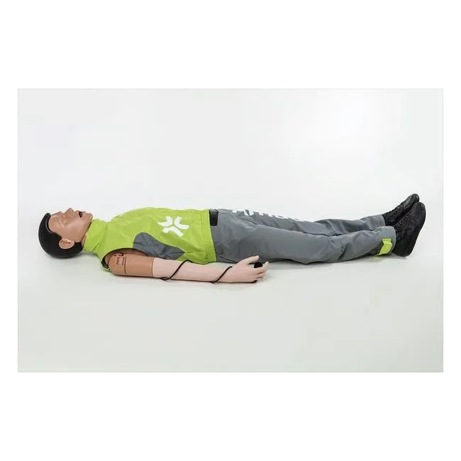 Manechin Resuscitare Profesional AmbuMan Advanced Wireless - Simulator Complet ACLS și ALS cu Defibrilare Reală