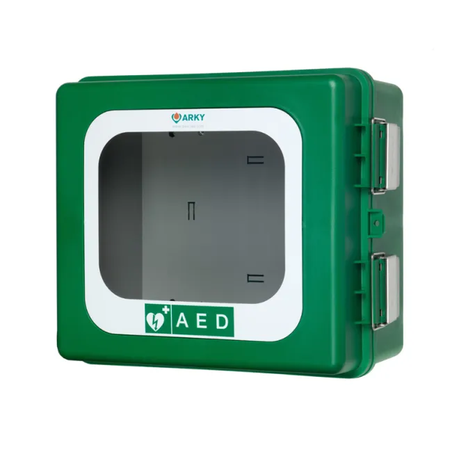Cutie Defibrilator (AED) pentru Exterior, cu Sistem de Încălzire și Alarma