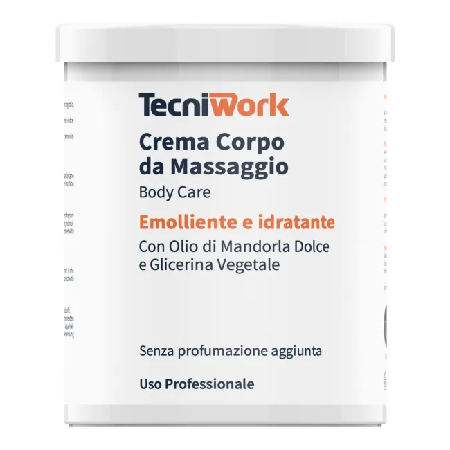 Cremă de masaj profesională Tecniwork emolientă și hidratantă – cu ulei de migdale și glicerină vegetală 900 ml