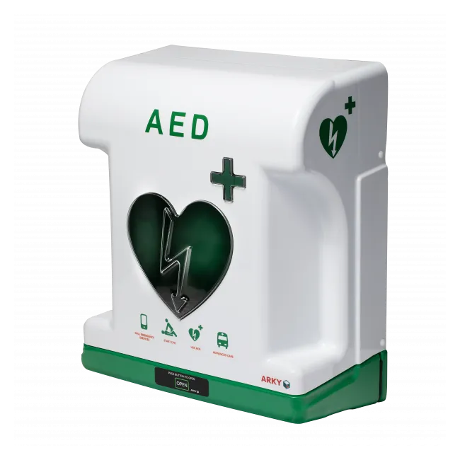 Cabinet Exterior Defibrilator AED  – Protecție Avansată cu Alarmă și Climatizare