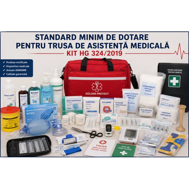 KIT HG 324/2019 - STANDARD MINIM DE DOTARE PENTRU TRUSA DE ASISTENȚĂ MEDICALĂ