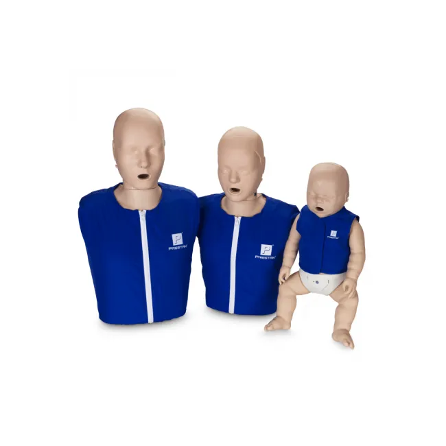 Set Manechine Resuscitare Prestan Collection - Adult, Copil și Sugar cu Monitor RCP