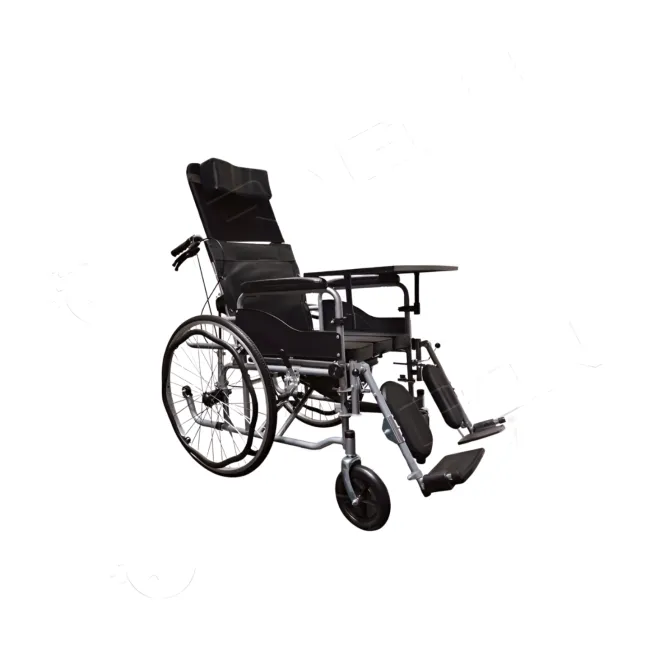 Scaun cu Rotile Multifuncțional Reclinabil Golden Protect  Confort 3-în-1: Scaun, Pat și Toaletă