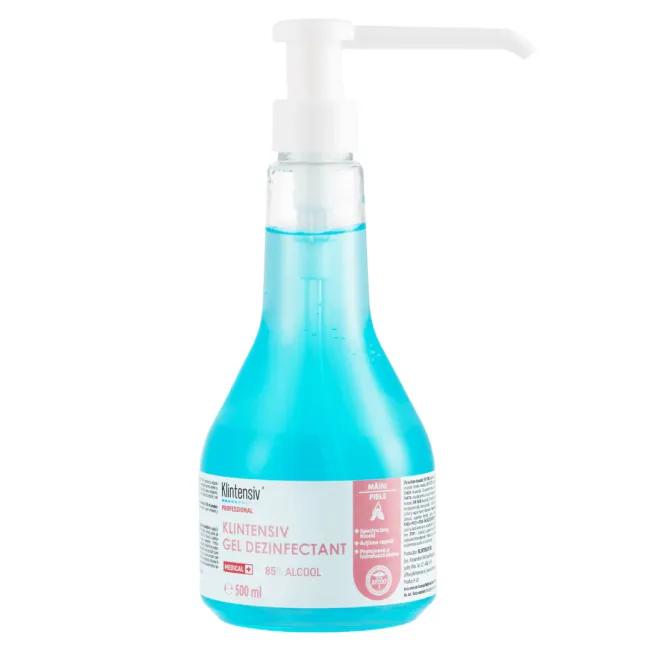 Gel dezinfectant profesional pentru maini Klintensiv, 500 ml