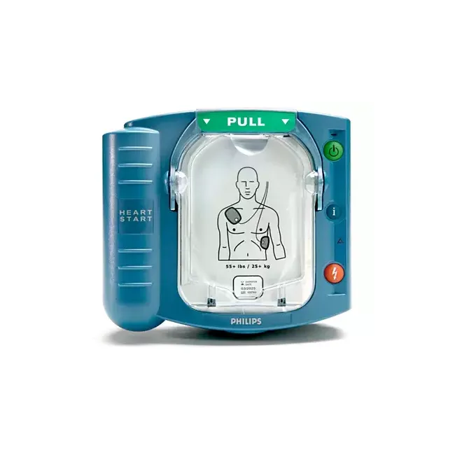 Defibrilator Automat Philips HeartStart HS1 (AED) – Ghidare CPR și Geantă Inclusă