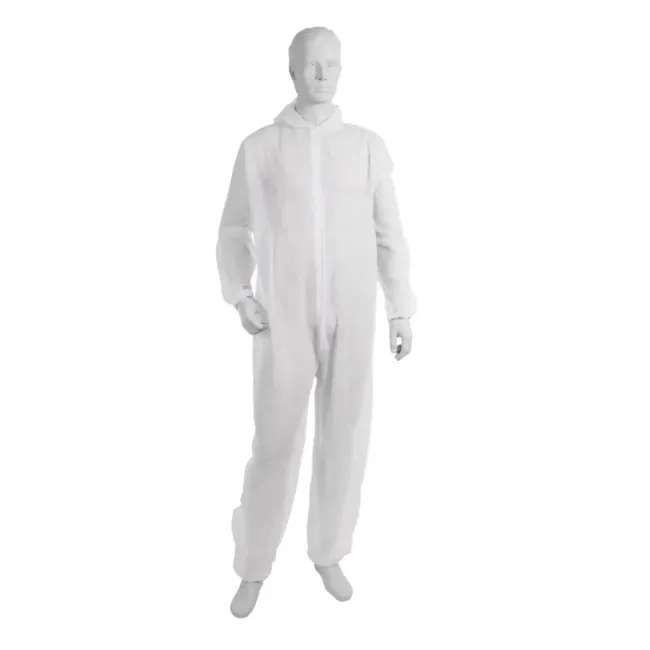 Combinezon alb din material netesut (Spunbond), nesteril – ambalat individual