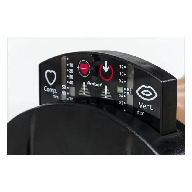 Manechin Resuscitare Profesional AmbuMan Advanced Wireless - Simulator Complet ACLS și ALS cu Defibrilare Reală