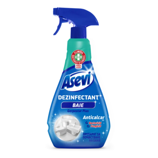 Asevi Soluție Igienizantă Baie Anticalcar & Antimucegai 750 ml