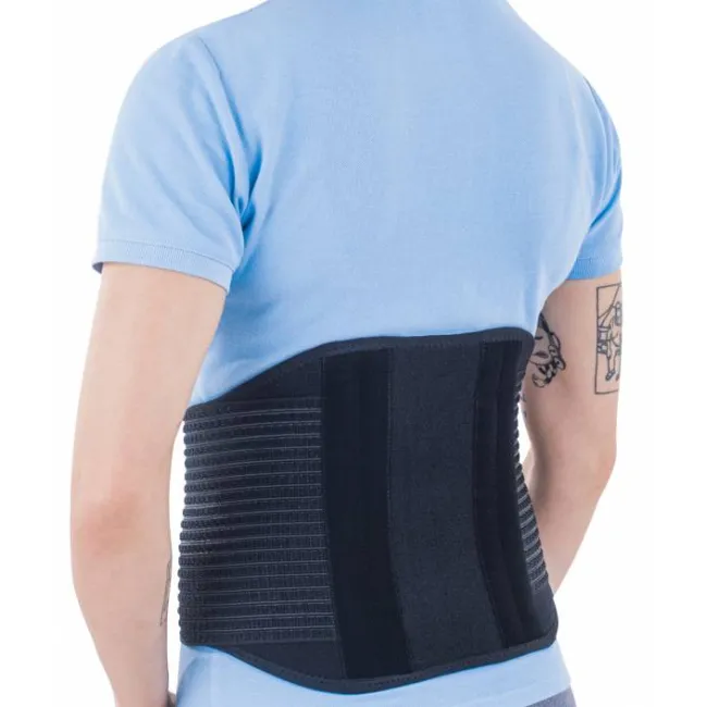 Corset lombar cu atele metalice și benzi elastice, mărime universală 65–115 cm – dispozitiv medical