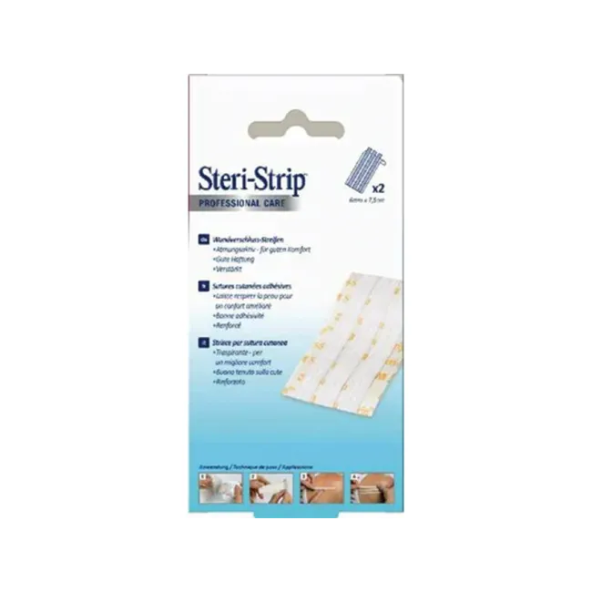 Benzi Sutură Cutanată 3M™ STERI-STRIP™ – 6x75 mm – Alb