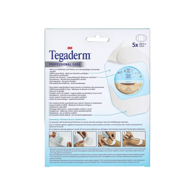 Film Transparent Impermeabil 3M™ Tegaderm™ 1626NP, 10x12 cm, 5 bucăți/cutie