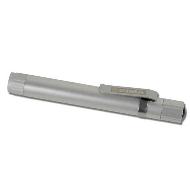 Lanternă Medicală tip Penlight GIMA – LED, Metalică (Argintie)