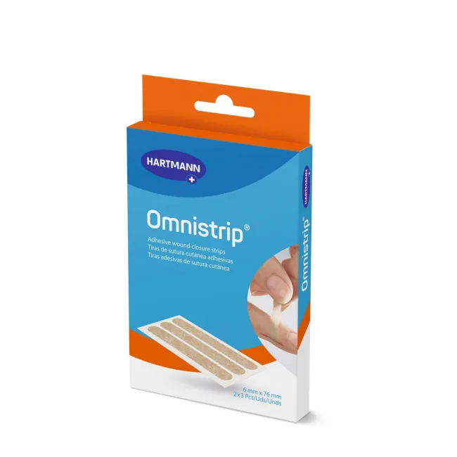 Plasturi sterili pentru închiderea plăgilor 6 cm x 76 mm – hipoalergenici, alternativă la suturi, 2 foliix 3 bucati