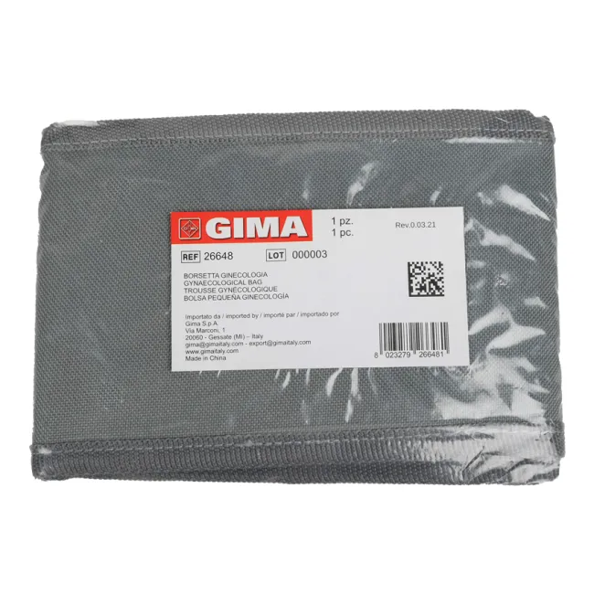 Borsetă Medicală din Nylon pentru Instrumente Ginecologice – Gri, Organizator Profesional Compact pentru Cabinet și Teren