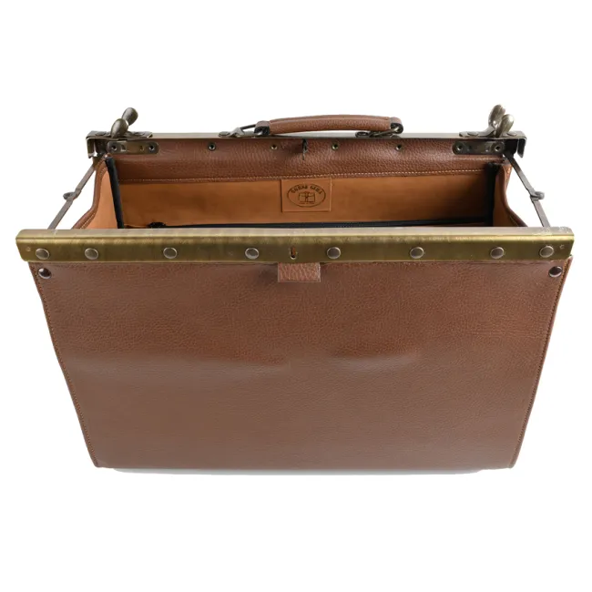 Geantă Medicală de Consultații "Doctor Bag" – Cu Bază Rigidă și Benzi Elastice pentru Instrumente, 45 x 20 x 25 cm (Made in Italy)