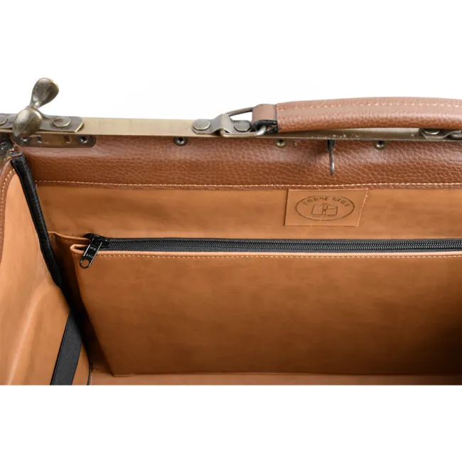 Geantă Medicală de Consultații "Doctor Bag" – Cu Bază Rigidă și Benzi Elastice pentru Instrumente, 45 x 20 x 25 cm (Made in Italy)