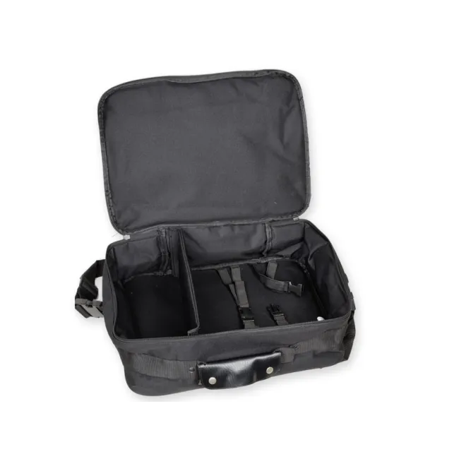 Geantă Medicală de Protecție "Diatermo Bag" – Neagră (Goală), Poliester 600D, pentru Electrocuragie, Spirometre, Audiometre și EKG, 30 x 40 x h 14 cm