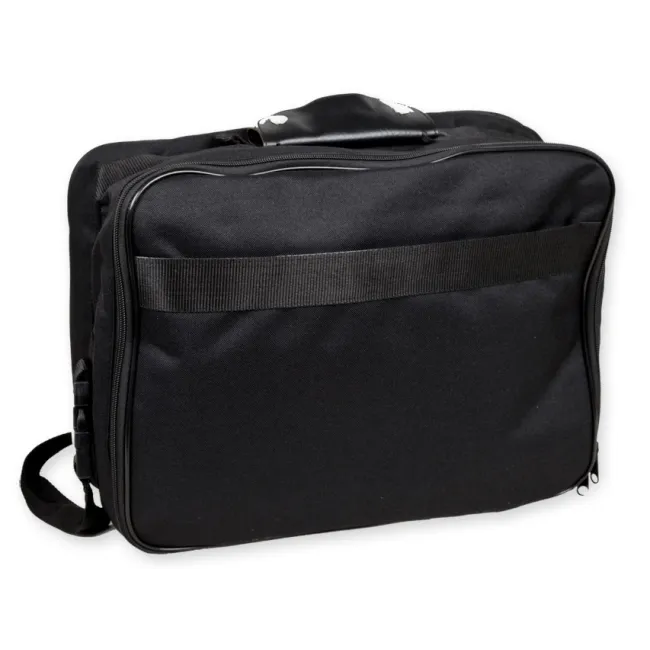 Geantă Medicală de Protecție "Diatermo Bag" – Neagră (Goală), Poliester 600D, pentru Electrocuragie, Spirometre, Audiometre și EKG, 30 x 40 x h 14 cm