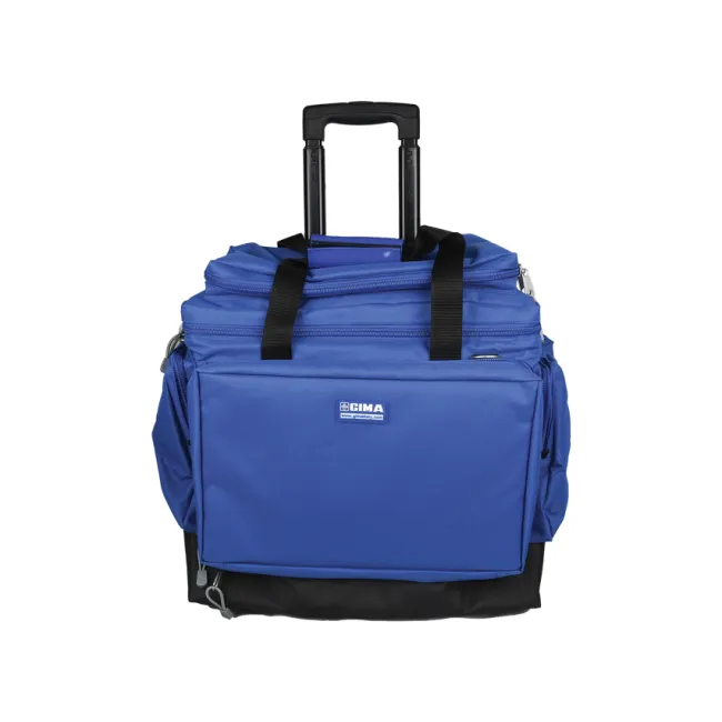 Geantă Medicală Tip Troller "Smart Trolley Bag" – Poliester 600D Impermeabil, Compartimentare Modulară, Bază din Cauciuc și Roți Rezistente la Frig, 56 x 32.5 x 49 cm