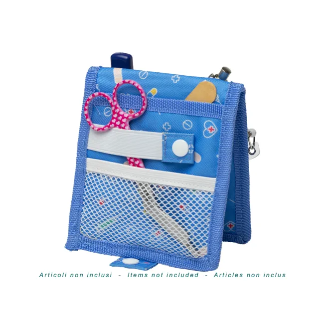 Organizator Medical de Buzunar "Pocket Organizer" – Albastru Deschis, Suport Compact pentru Instrumente și Accesorii, 15 x 12 x h 2 cm