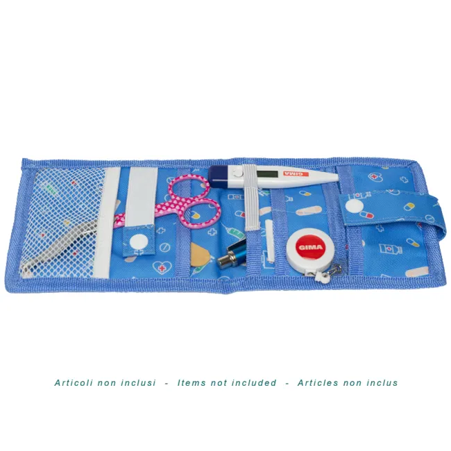 Organizator Medical de Buzunar "Pocket Organizer" – Albastru Deschis, Suport Compact pentru Instrumente și Accesorii, 15 x 12 x h 2 cm