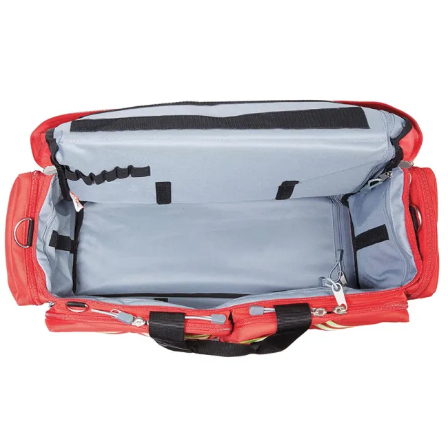 Geantă Medicală de Urgență "Smart Bag" – Roșie, Model Mare (Goală), Poliester 600D acoperit cu PVC, 65 x 35 x h 35 cm