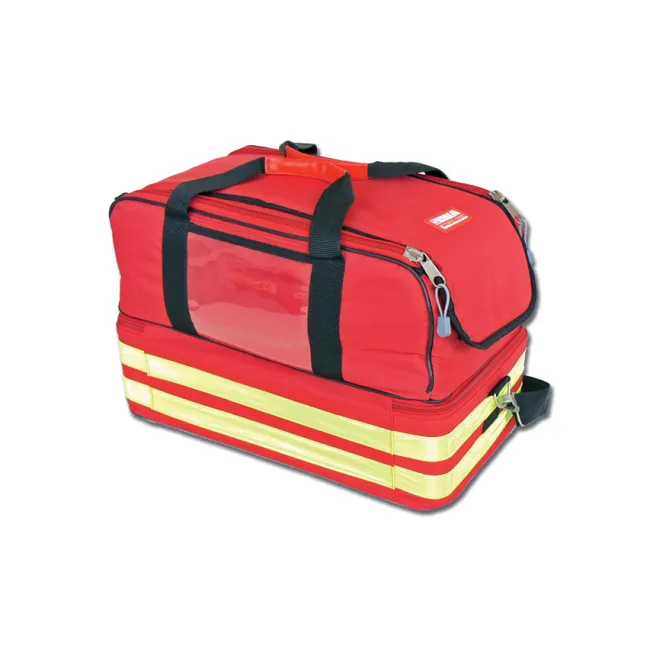 Geantă Medicală de Urgență "Life-2 Emergency Bag" – Poliester 600D Impermeabil, Compartimentare Dublă, Bază Anti-Șoc și 5 Borsete Colorate Incluse, 49 x 28 x h 33 cm