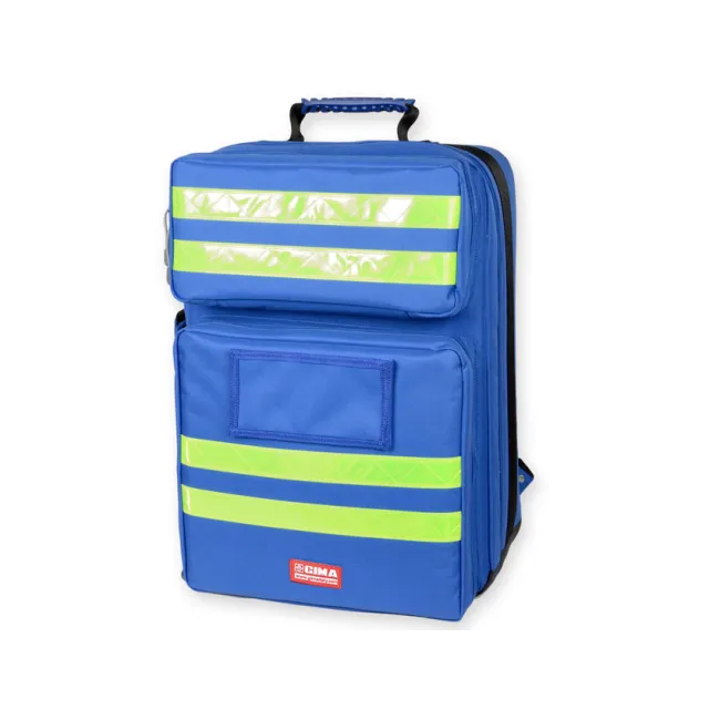 Rucsac Medical de Urgență "Silos-2 Rucksack" – Albastru (Gol), Poliester 600D Impermeabil, Compartimentare Modulară avansată, 38 x 24 x h 50 cm