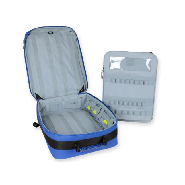 Rucsac Medical de Urgență "Silos-2 Rucksack" – Albastru (Gol), Poliester 600D Impermeabil, Compartimentare Modulară avansată, 38 x 24 x h 50 cm