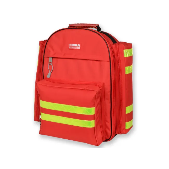 Rucsac Medical de Urgență "Logic-1 Rucksack" – Mediu (Gol), Poliester Impermeabil, cu 5 Borsete Colorate Incluse și Compartimentare Avansată, 40 x 20 x h 47 cm
