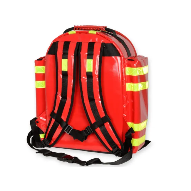 Rucsac Medical de Urgență "Logic-2 Rucksack" din PVC – Mare (Gol), Prelată PVC Impermeabilă, cu 6 Borsete Colorate Incluse și Diviziune Centrală, 40 x 25 x h 47 cm