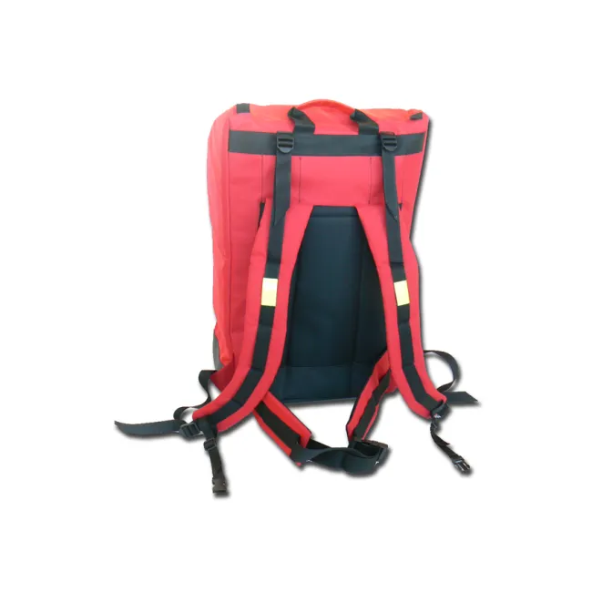 Rucsac Medical de Urgență "Ambulance Rucksack" – Extra Large (Gol), Poliester Impermeabil, cu 8 Borsete Colorate Incluse și Fermoare de 10 mm, 40 x 30 x h 57 cm