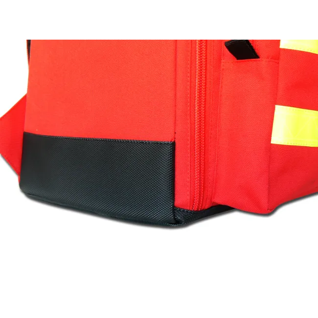 Rucsac Medical de Urgență "Ambulance Rucksack" – Extra Large (Gol), Poliester Impermeabil, cu 8 Borsete Colorate Incluse și Fermoare de 10 mm, 40 x 30 x h 57 cm