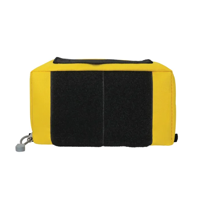 Geantă Medicală Modulară Rectangulară "Model E1" – Cu Fereastră Transparentă și Fixare Velcro, Galbenă, 20 x 11 x 8 cm