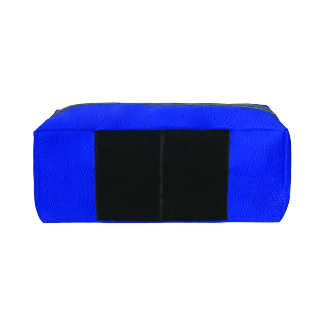 Geantă Medicală Modulară Tip Plic "Model E2" – Cu Fixare Velcro, Poliester 600D, Albastră, 28 x 12 x 10 cm