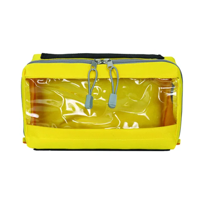 Geantă Medicală Modulară Tip Plic "Model E3" – Cu Fixare Velcro, Poliester 600D, Galbenă, 28 x 15 x 11 cm