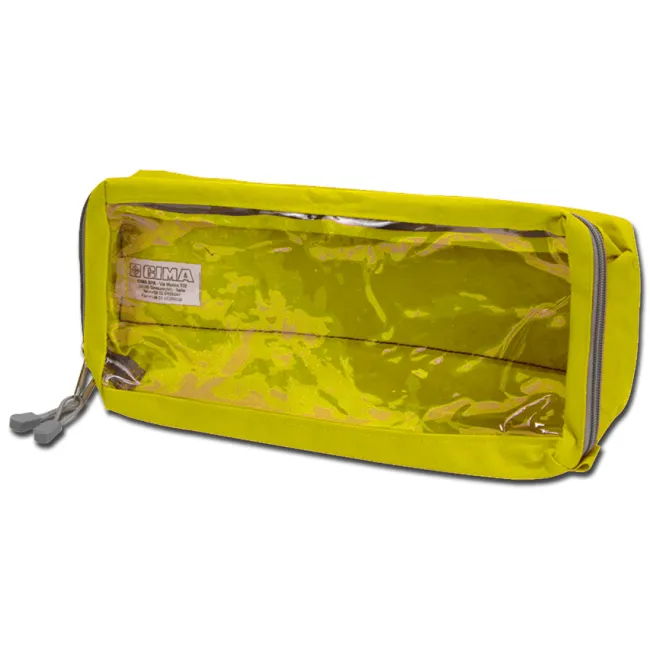 Geantă Medicală Modulară Tip Plic "Model E4" – Cu Fixare Velcro, Poliester 600D, Galbenă, 33 x 15 x 11 cm