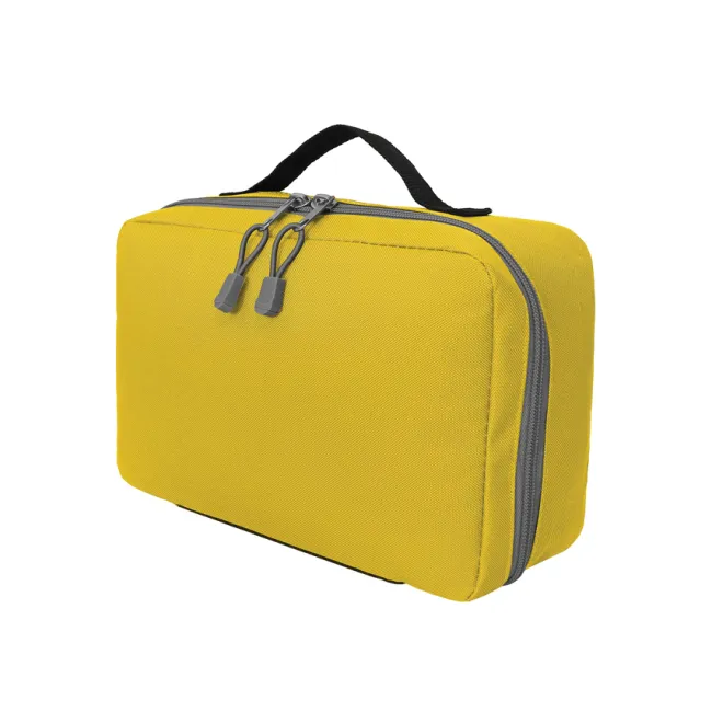 Geantă Medicală Modulară Tip Plic "Model E5" – Cu Fixare Velcro, Poliester 600D, Galbenă, 29 x 19 x 11 cm