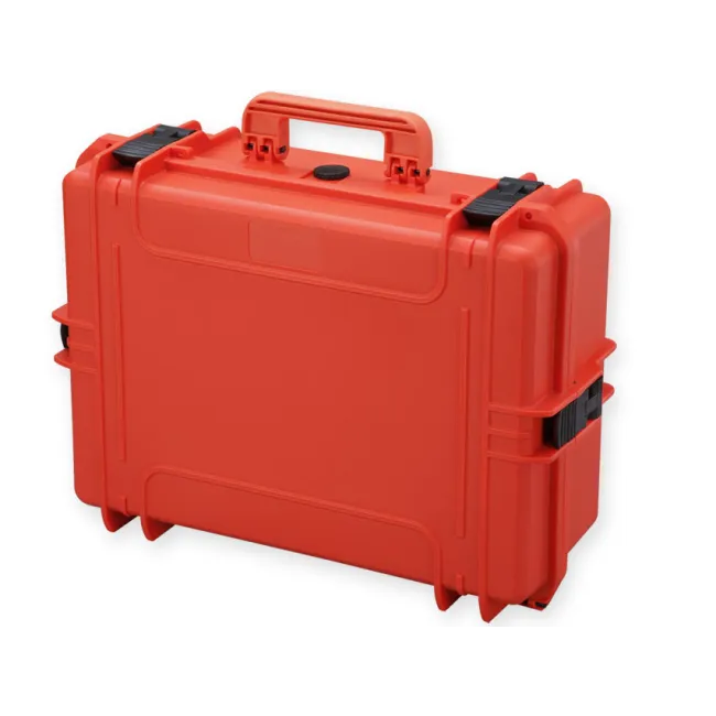 Valiză / Cutie de Protecție Rigidă IP67 GIMA – Portocalie, Dimensiune Mare, Fără Spumă